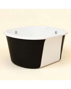 Daphne 59 '' X 30 '' Freestanding Soaking Fiberglass Bathtub (synthetic illustration; no displayed measurements)