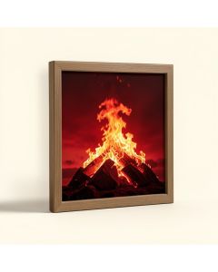 Sky On Fire By Michael Blanchette - Picture Frame Photograph Print On Canvas (synthetic illustration; no displayed measurements)