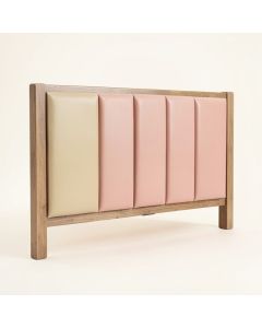 Wood Frame Upholstered Panel Headboard (synthetic illustration; no displayed measurements)