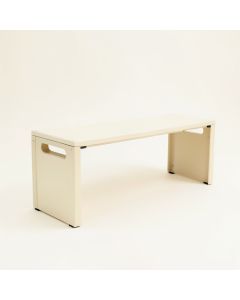 Linden Brook Narrow Outdoor Storage Bench - Ivory (synthetic illustration; no displayed measurements)