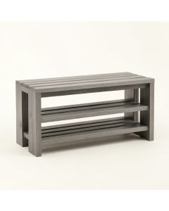 Laurel Edge Shoe Storage Bench - Gray (synthetic illustration; no displayed measurements)