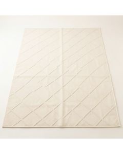 Slate Crest Rectangular Area Rug - Cream (synthetic illustration; no displayed measurements)