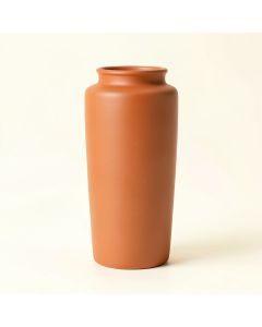 Reed Branch Empty Decorative Vase - Terracotta (synthetic illustration; no displayed measurements)