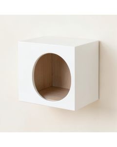 Rowan Bluff Wall-Mounted Cat Perch - White (synthetic illustration; no displayed measurements)