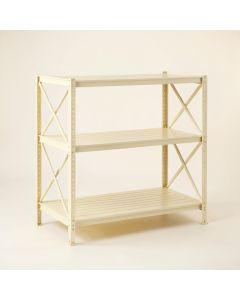 Cedar Brook Empty Seed-Starting Shelving Unit Without Lights - Cream (synthetic illustration; no displayed measurements)