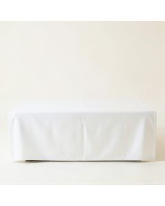 River Brook Flat Bed Sheet - White (synthetic illustration; no displayed measurements)