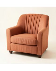 Lake Dale Upholstered Armchair - Terracotta (synthetic illustration; no displayed measurements)