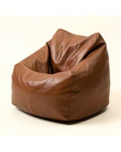 Large Faux Leather Bean Bag Cover (synthetic illustration; no displayed measurements)