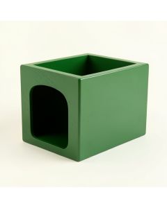 Willow Edge Empty Furniture-Style Litter Enclosure - Green (synthetic illustration; no displayed measurements)