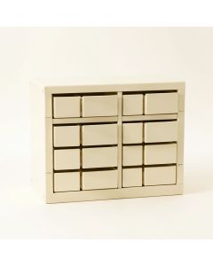 Willow Dell Small-Parts Storage Drawer Cabinet - Ivory (synthetic illustration; no displayed measurements)