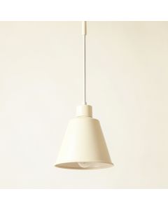Glen Crest Pendant Light Suspended From One Plain Cable - Ivory (synthetic illustration; no displayed measurements)