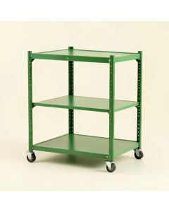 Maple Arc Empty Rolling Workshop Cart (synthetic illustration; no displayed measurements)