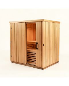 4 - Person Traditional Steam Sauna (synthetic illustration; no displayed measurements)