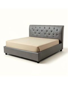 Akain Tufted Upholstered Low Profile Standard Bed (synthetic illustration; no displayed measurements)