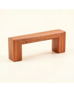 Slate Bridge Cabinet Handle Without Packaging - Terracotta (synthetic illustration; no displayed measurements)