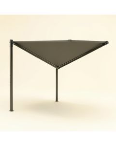 Manual Retraction Side Awning In Anthracite (synthetic illustration; no displayed measurements)