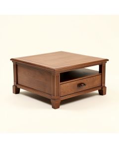 Regency Solid Wood Coffee Table With Storage (synthetic illustration; no displayed measurements)