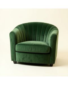 Hill Bend Upholstered Armchair - Green (synthetic illustration; no displayed measurements)