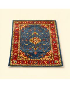 Splash Contemporary Power Loom Blue/Yellow/Red Rug (synthetic illustration; no displayed measurements)