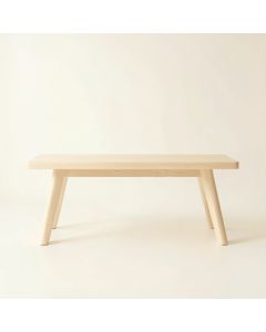 Brook Field Indoor Bench - Ivory (synthetic illustration; no displayed measurements)