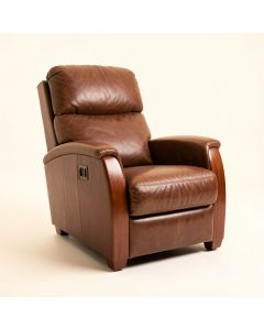 Miklos 35.8 '' Wide Leather Match Power Lift Assist Standard Recliner (synthetic illustration; no displayed measurements)