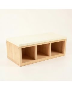 Cove Dell Shoe Storage Bench - Cream (synthetic illustration; no displayed measurements)