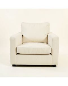 Slate Canyon Upholstered Armchair - Ivory (synthetic illustration; no displayed measurements)