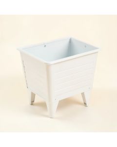 Elm Branch Empty Raised Planter - White (synthetic illustration; no displayed measurements)