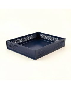 Willow Field Empty Under-Desk Cable Tray - Navy (synthetic illustration; no displayed measurements)