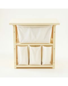 Hazel Dell Laundry Sorting Station With Plain Removable Bags - Cream (synthetic illustration; no displayed measurements)