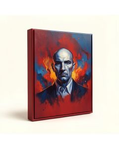 `` Ice And Fire '' By Tapia Framed Painting Print On Wrapped Canvas (synthetic illustration; no displayed measurements)