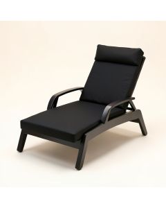Alexandra Outdoor Reclining Chaise Lounge With Cushion (synthetic illustration; no displayed measurements)