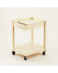 Reed Bend Empty Rolling Workshop Cart - Cream (synthetic illustration; no displayed measurements)