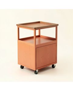 Olive Bridge Empty Rolling Workshop Cart - Terracotta (synthetic illustration; no displayed measurements)