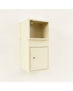 Alder Bluff Wall-Mounted Entry Cabinet - Ivory (synthetic illustration; no displayed measurements)