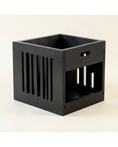 Clay Brook Empty Furniture-Style Pet Crate - Black (synthetic illustration; no displayed measurements)