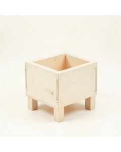 Linden Crest Empty Raised Planter - Ivory (synthetic illustration; no displayed measurements)