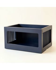 Lake Crest Empty Furniture-Style Pet Crate - Navy (synthetic illustration; no displayed measurements)