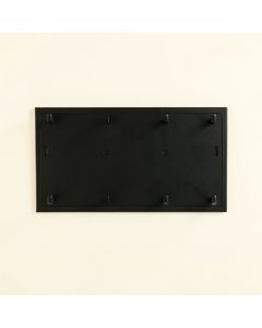 Juniper Edge Empty Wall-Mounted Tool Organizer Panel - Black (synthetic illustration; no displayed measurements)