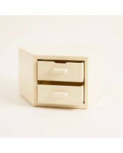 Alder Bend Small-Parts Storage Drawer Cabinet - Cream (synthetic illustration; no displayed measurements)