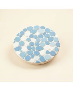 0.8 '' X 0.8 '' Porcelain Penny Round Mosaic Wall & Floor Tile (synthetic illustration; no displayed measurements)