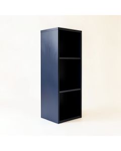 Meadow Arc Narrow Cubby Tower (synthetic illustration; no displayed measurements)