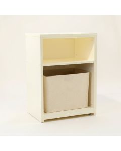 Ash Bluff Freestanding Pull-Out Hamper Cabinet - Cream (synthetic illustration; no displayed measurements)