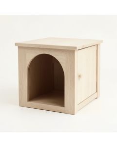 Pine Bluff Empty Furniture-Style Litter Enclosure - Beige (synthetic illustration; no displayed measurements)