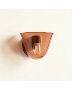 Wren Brook Wall Sconce Mounted On A Plain Wall - Terracotta (synthetic illustration; no displayed measurements)