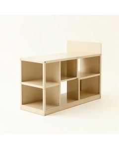 Rowan Bluff Desktop Shelving Unit - Beige (synthetic illustration; no displayed measurements)