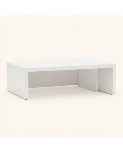 Aspen Crest Desktop Monitor Riser - White (synthetic illustration; no displayed measurements)