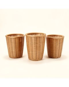 Heiden 3 - Piece Polyrattan Cachepot Set (synthetic illustration; no displayed measurements)