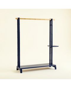 Alder Bridge Empty Garment Rack - Navy (synthetic illustration; no displayed measurements)