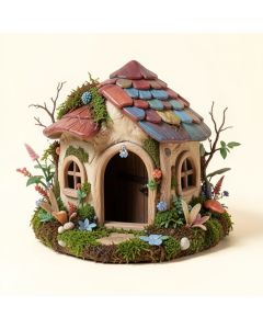 Fairy House Fairy Garden (synthetic illustration; no displayed measurements)